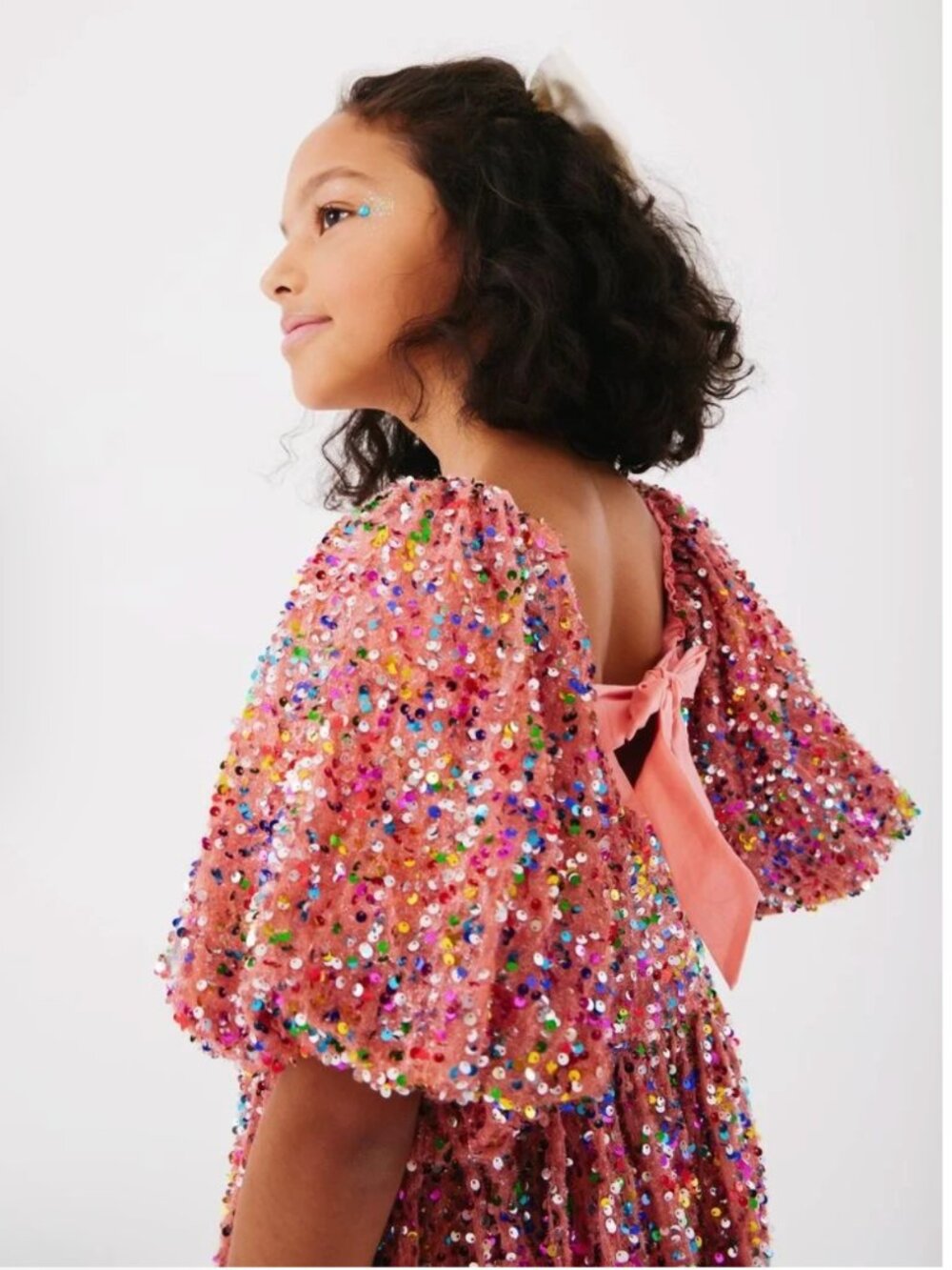Lola + The Boys Strawberry Birthday Cake Sequin Dress Size 10